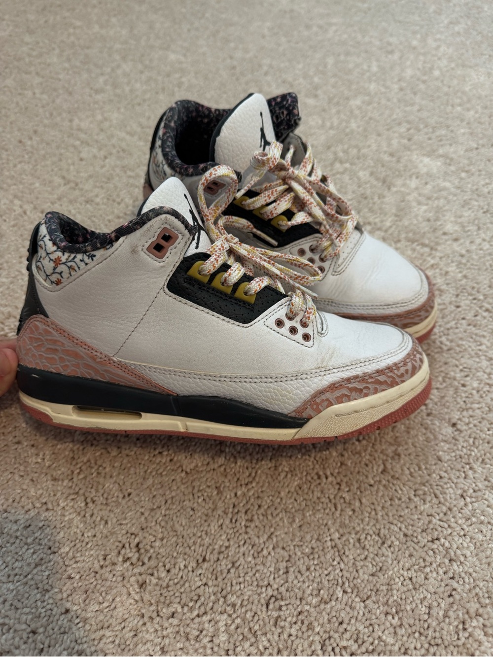 Jordan 3 Floral Pink Sneakers